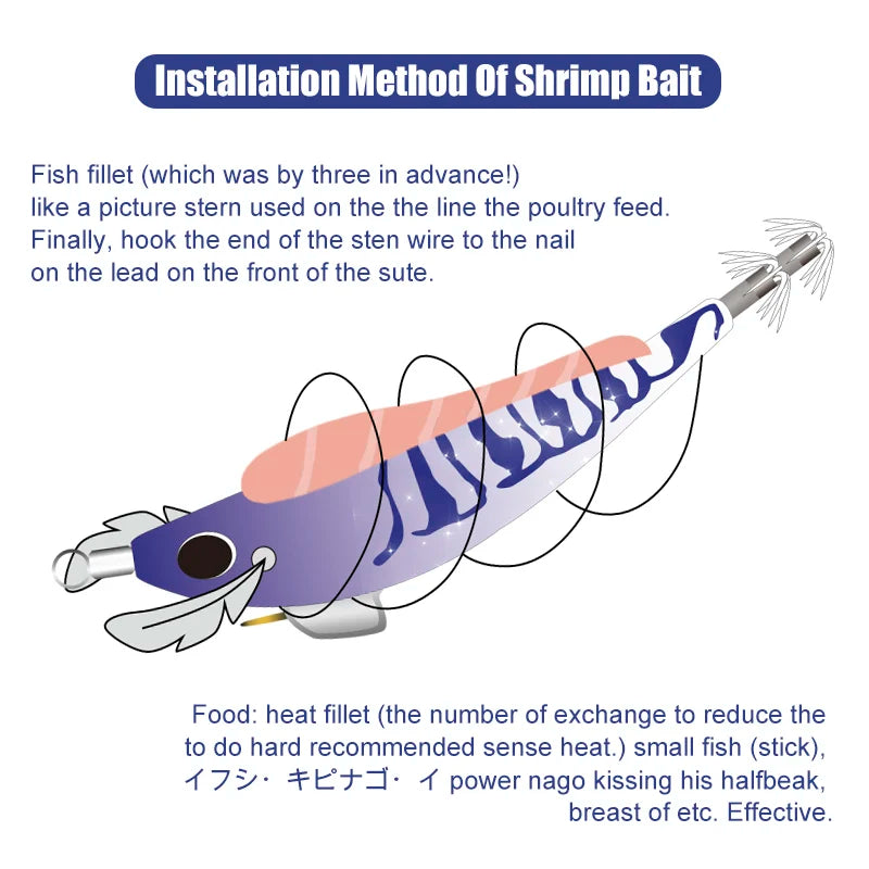 LeyDun Luminous Squid Jig Set - Glow Night Fishing Lures