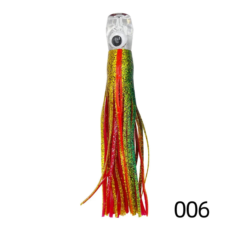 16cm/25cm Trolling Skirt Lures Marlin Tuna Dolphin Deep Sea Fishing Lure, Acrylic Octopus Soft , Resin Sea Fishing Lure