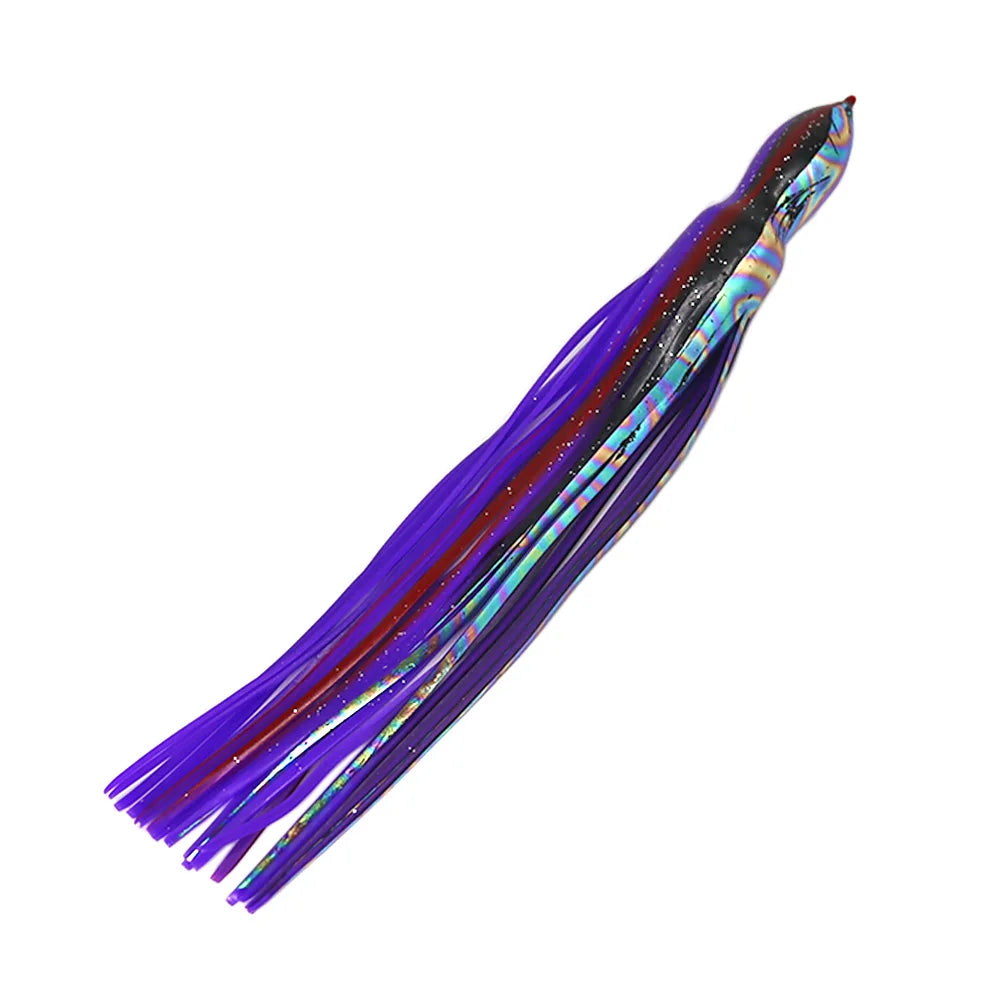 12” Tuna Big Game Marlin Skirts Tuna Trolling Squid Lures Rubber PVC Fishing Trolling Lure Replacement Octopus Skirts