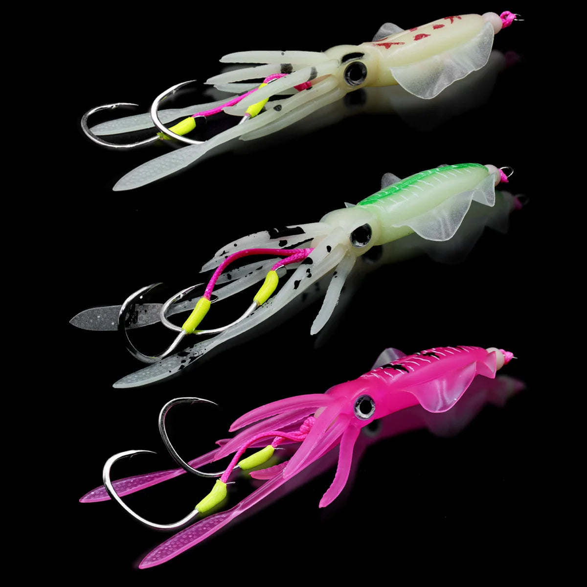ZYZ Soft Squid String Hook - Luminous Night Fishing