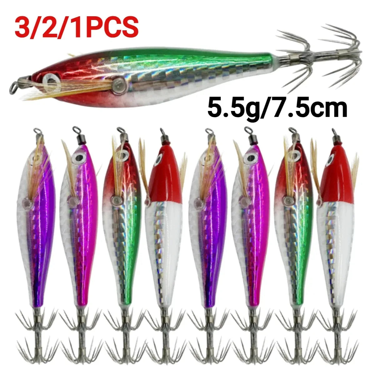AquaLure Laser Luminous Floating Egi Lure - Night Glow