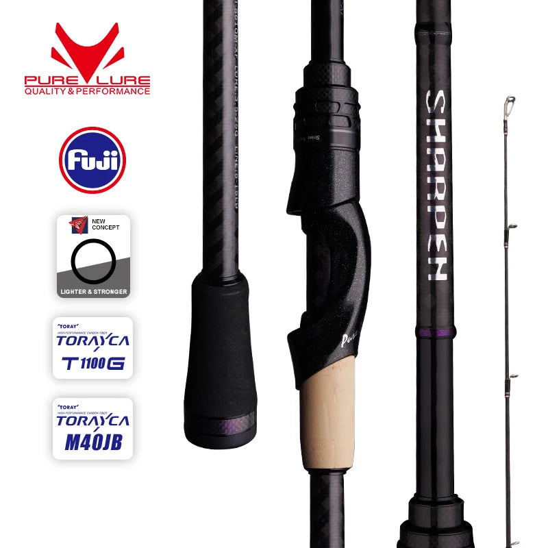 Spinning/Conventional Travel Rods, Long XF/MF Action Rods FUJI Components Fishing Poles for any destination.