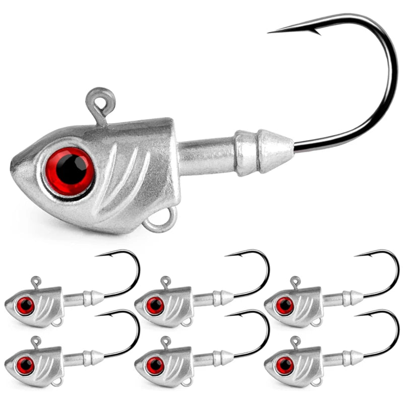 3PCS Jighead Fishhooks 3.5g-33g Fishing Hooks With Treble Hook Sequin Spoon Soft Worm Assist Fishing Hooks Soft Worm Accessoriesni