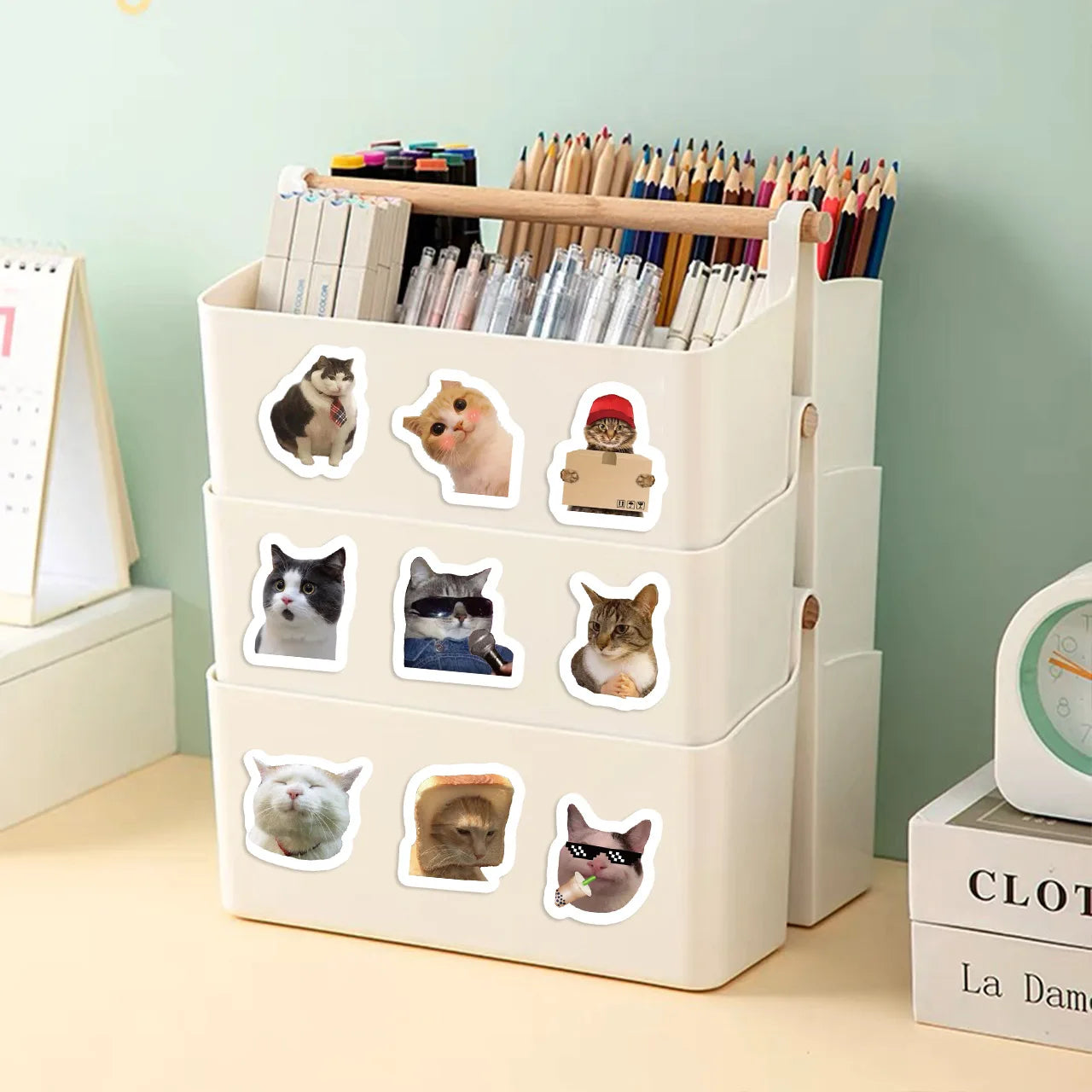 Cartoon Cat Stickers - Reward Stickers Encouragement Sticker For Student Teacher