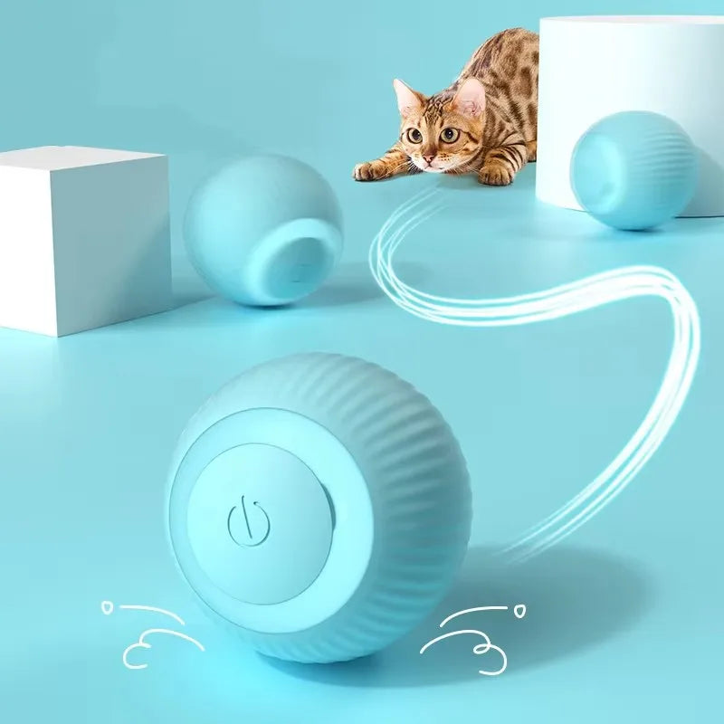 Cat Ball Toys Automatic Rolling Smart Cat Toys Interactive Training Self-moving Toys for Indoor Play