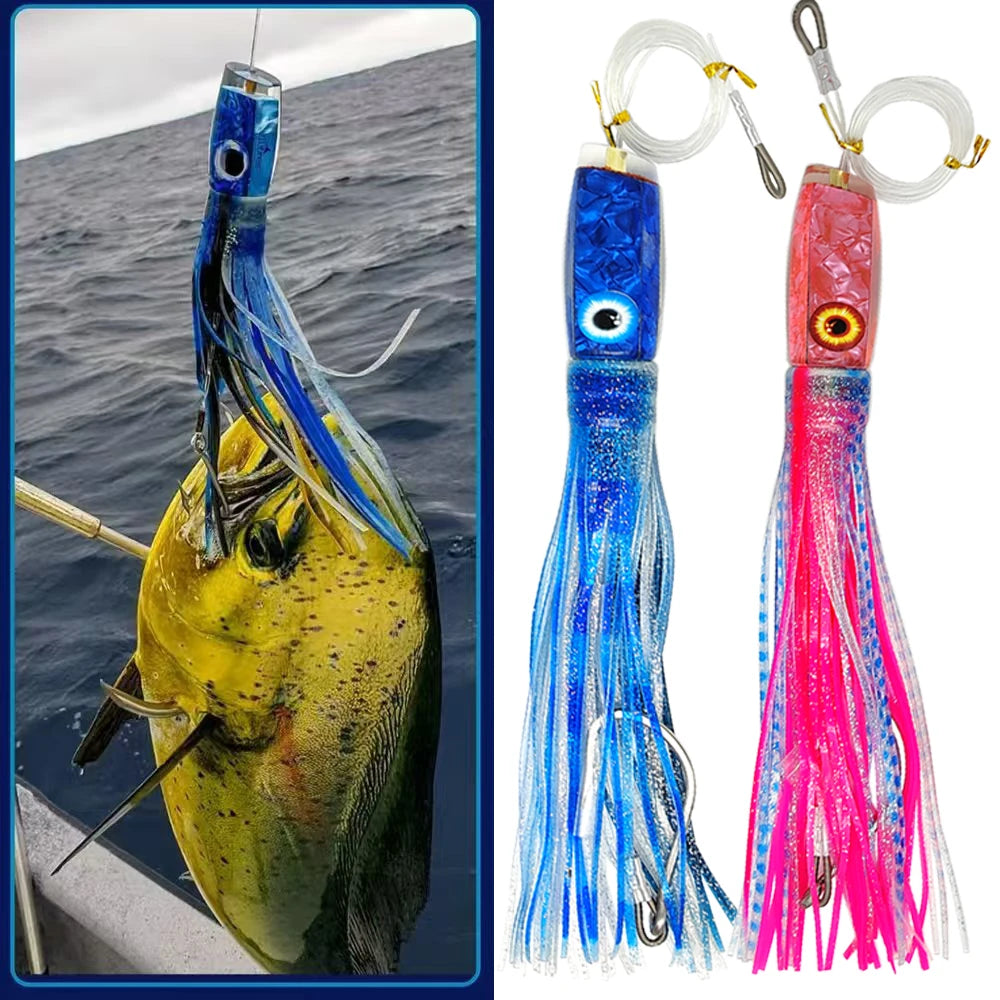 Mahi Lure 32cm 295g Octopus Skirts Trolling Lures Saltwater Big Game Fishing Offshore Deep Sea Fishing Tuna Wahoo Marlin Bait
