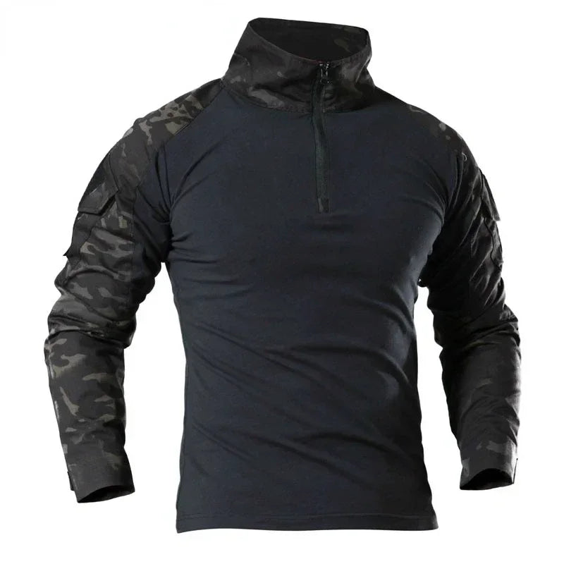 Men Combat Cargo Tactical Camo Waterproof Shirts US Size S-4XL