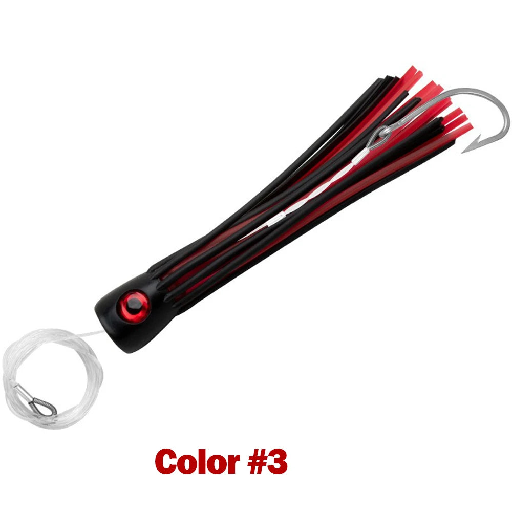 Big Game Fishing Teaser Rigged Feather Bird Trolling Lure Squid Tuna Daisy Chain Saltwater Bait Mahi Wahoo