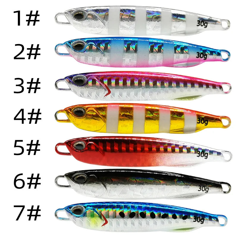 Atriptime Japen Metal Cast Jig Spoon - 10-50g Shore Lure
