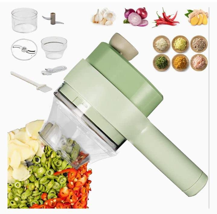 4 in 1 Electric Handheld Cooking Hammer Vegetable Cutter