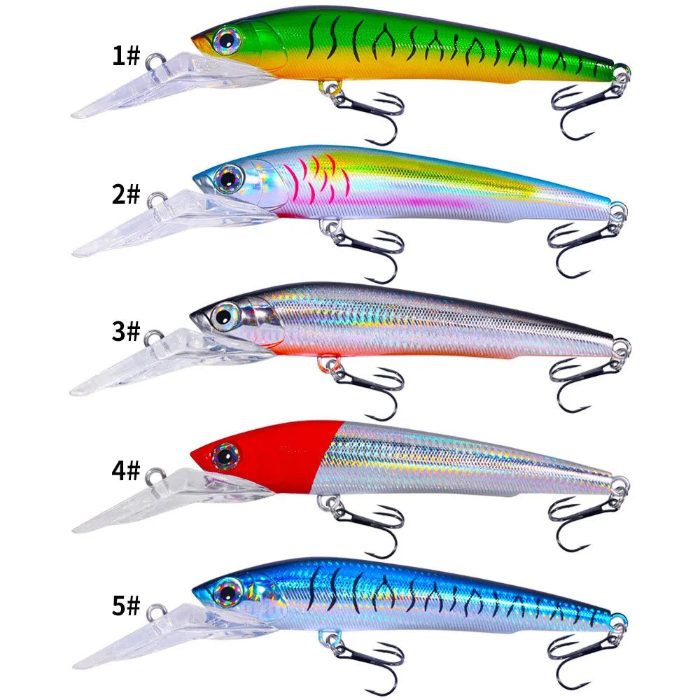 Deep Diving Trolling Lure Wobbler Bait Saltwater Fishing Tackle for Tuna, Wahoo Mahi-Mahi, Yellowtail 18cm/41g 24cm 100g