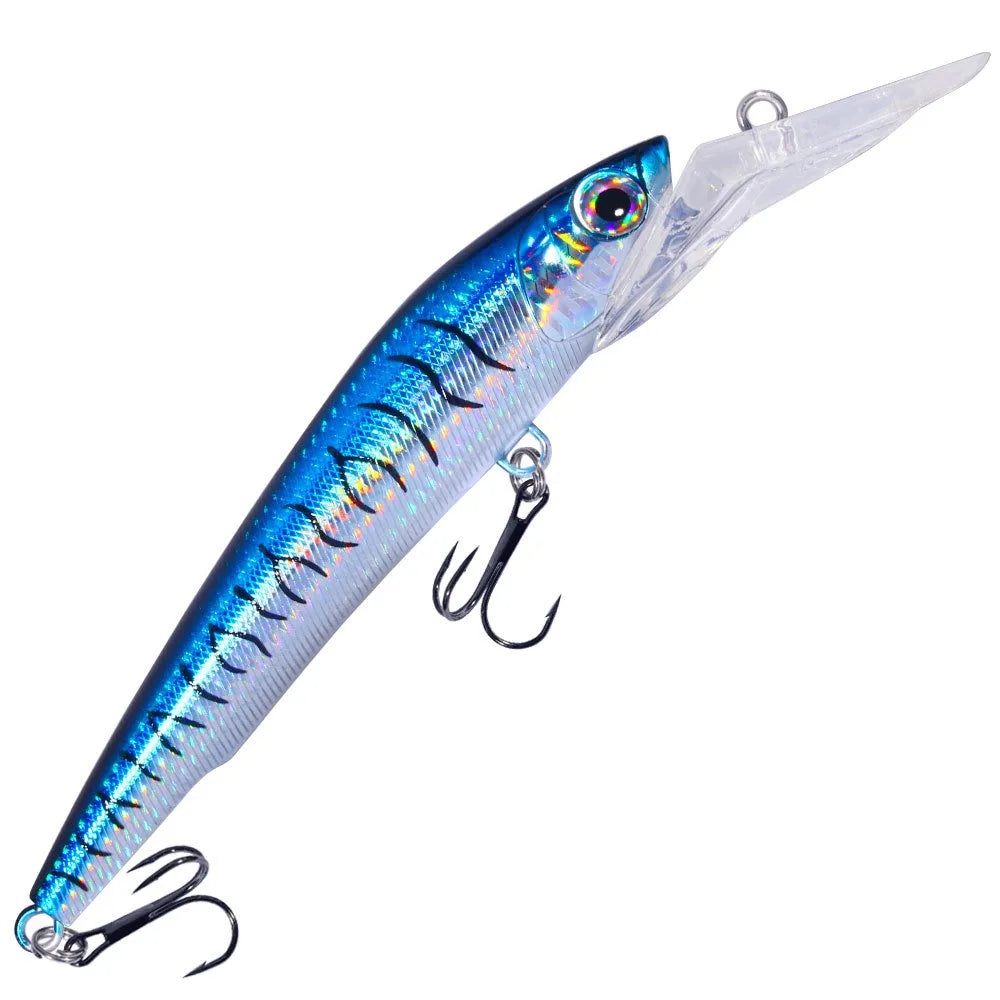 Deep Diving Trolling Lure Wobbler Bait Saltwater Fishing Tackle for Tuna, Wahoo Mahi-Mahi, Yellowtail 18cm/41g 24cm 100g