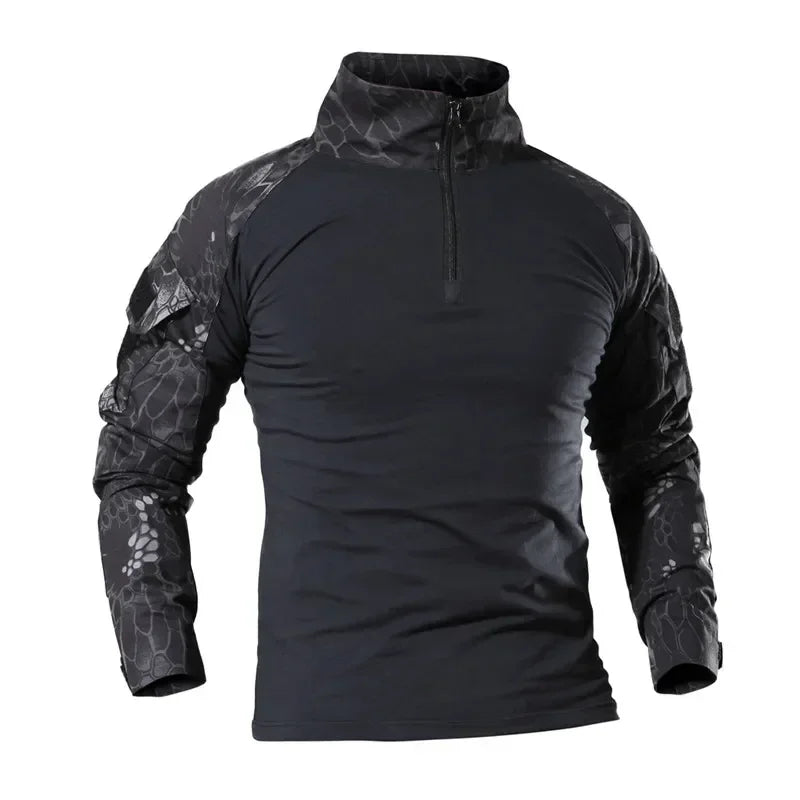 Men Combat Cargo Tactical Camo Waterproof Shirts US Size S-4XL