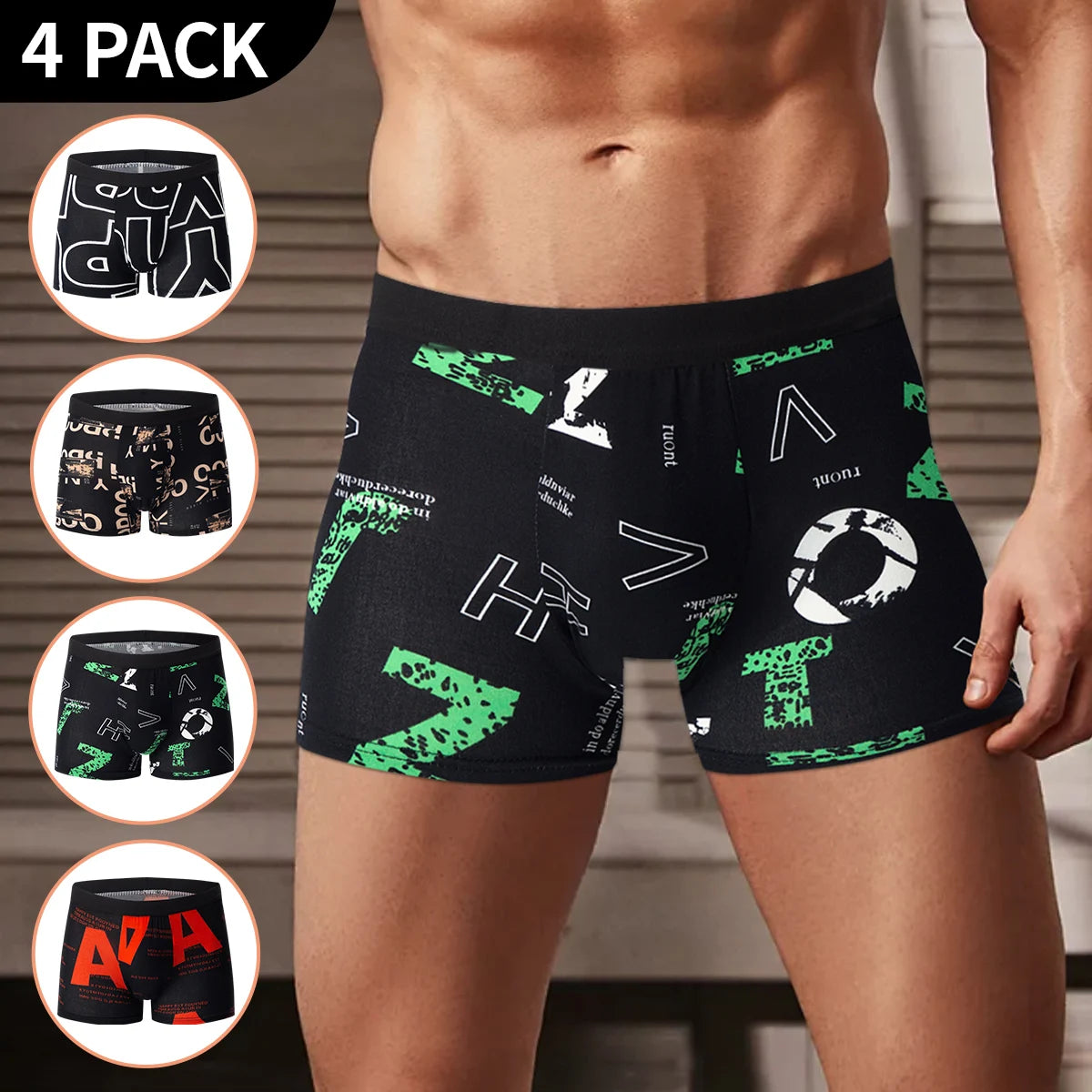 SureFit Plus Size Printed Boyshorts And Trunks - Comfort