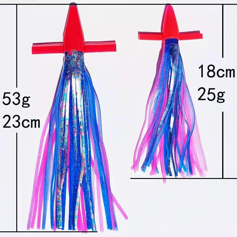 AquaLure Trolling Skirt Tuna Lure - Biomimetic Squid Uv
