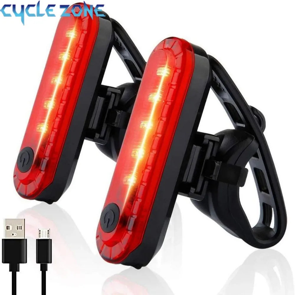 LumaRide Rear Bike Tail Light - Ultra Bright USB LED