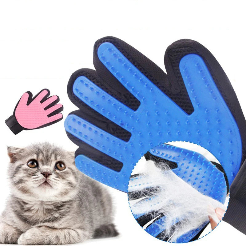 Hot Selling Pet Hair Combing Gloves. Sturdy Durable Hair Removal Cats & Dogs