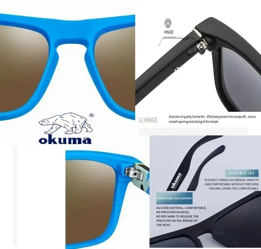 Okuma Polarized Sunglasses UV400 - Outdoor Eye Protection