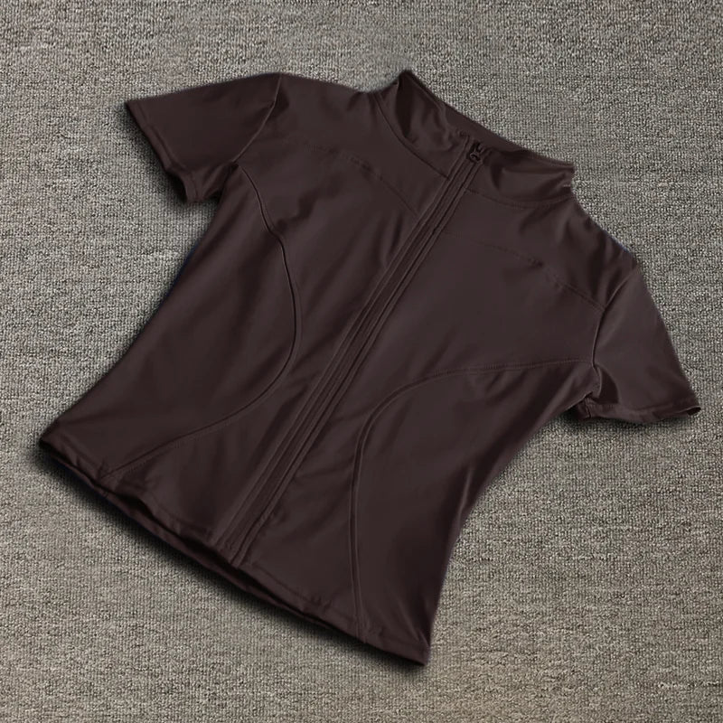 Summer Waist Slimming Training Tops - Quick Dry Yoga Wear