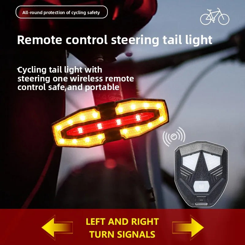CycleGuard Wireless Tail Light With Horn - Safe Night Riding