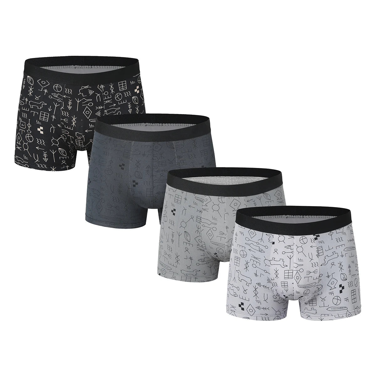 SureFit Plus Size Printed Boyshorts And Trunks - Comfort