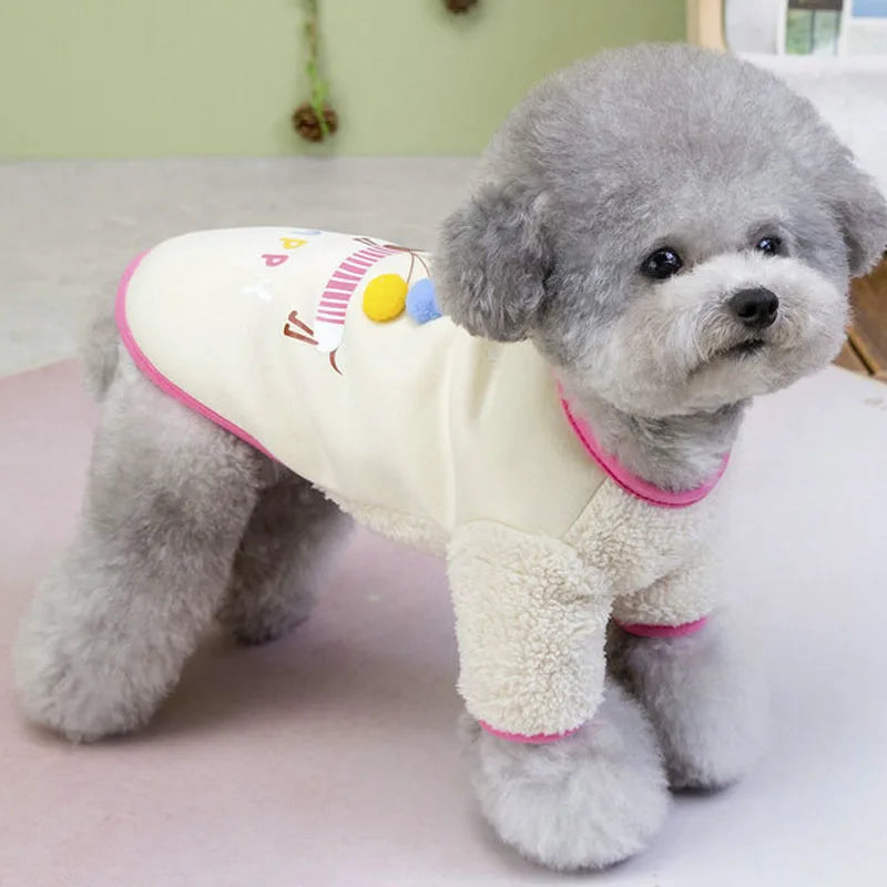 Dog Clothes Winter Fleece Warm Hoodies Coat Puppy Clothing Small Medium Dog Apparel