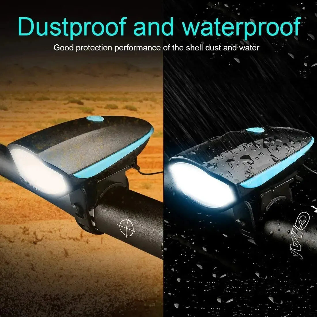 ApexRide Mountain Bike Headlight - USB Rechargeable 3 Modes