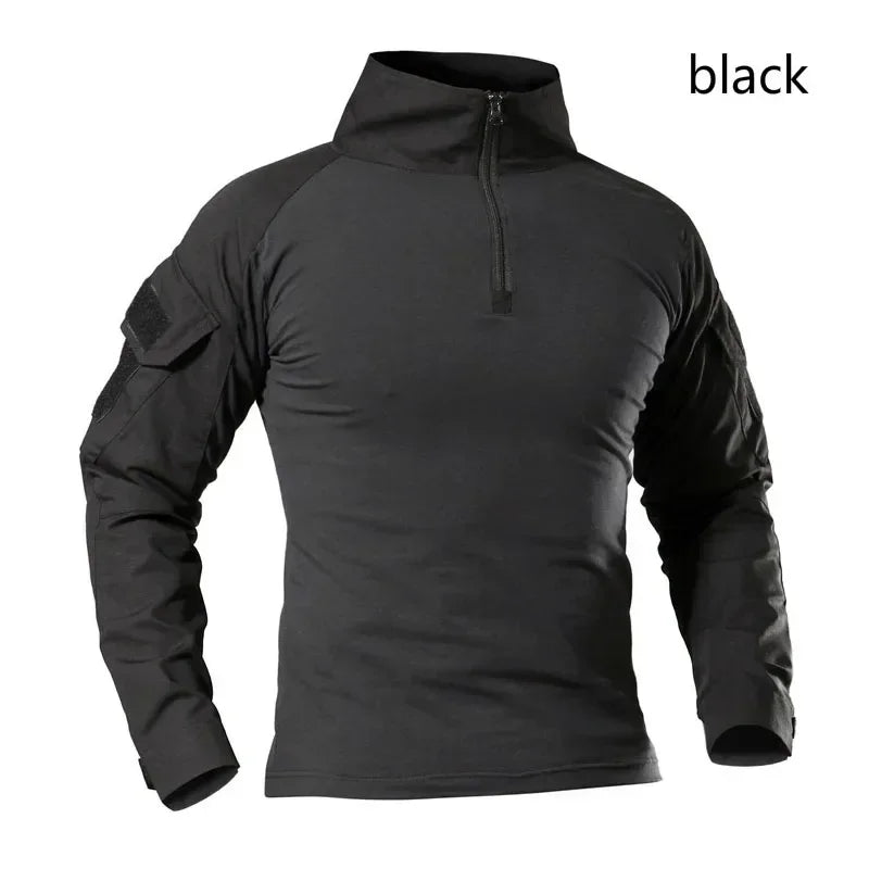 Men Combat Cargo Tactical Camo Waterproof Shirts US Size S-4XL