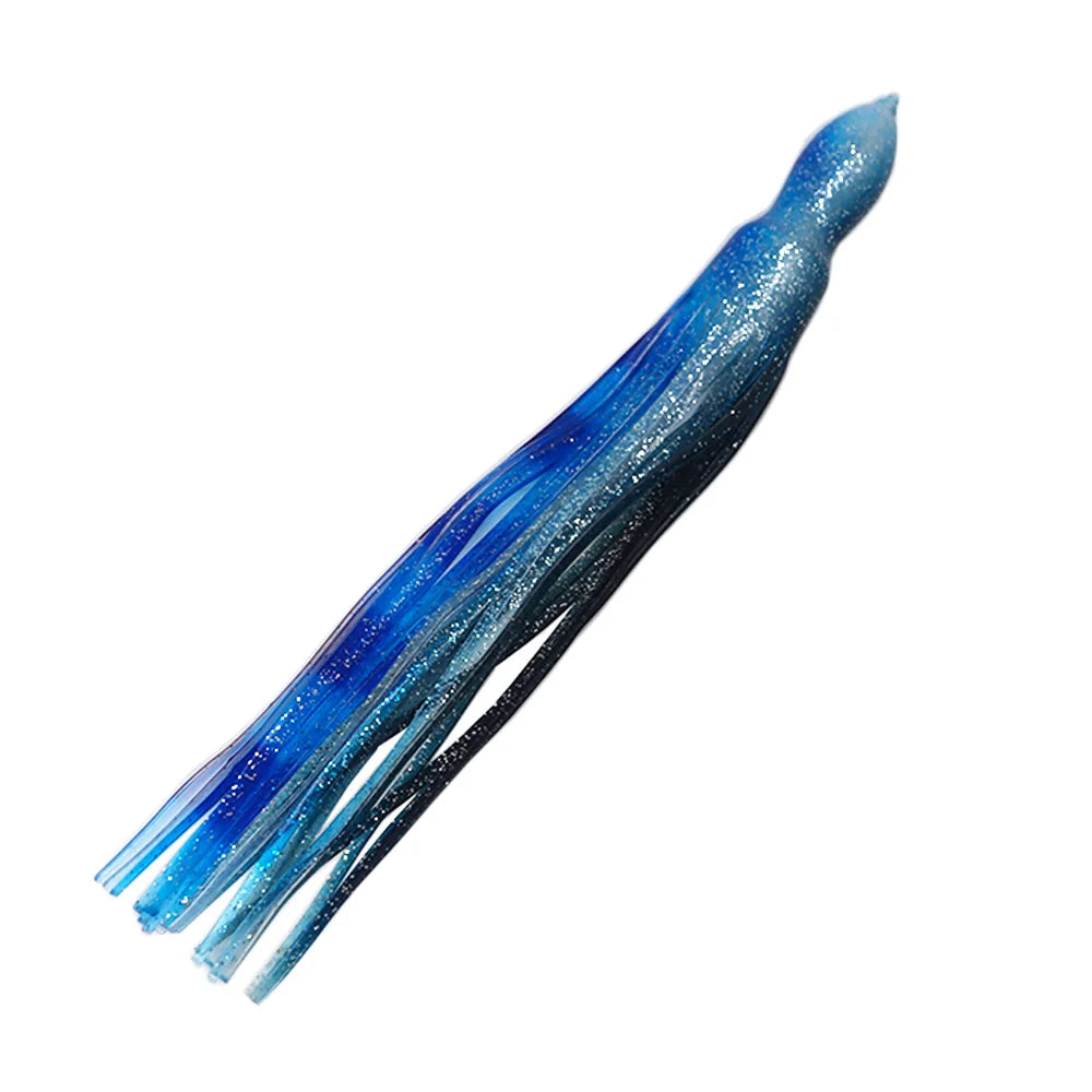 12” Tuna Big Game Marlin Skirts Tuna Trolling Squid Lures Rubber PVC Fishing Trolling Lure Replacement Octopus Skirts