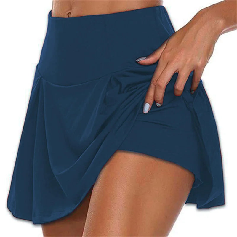 DF Summer Sprints Tennis Fitness Short Skirts - Quick Dry