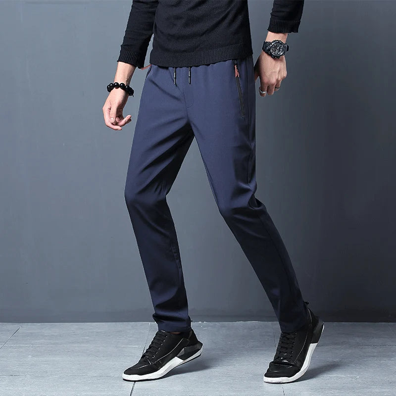 KoreanCore Mens Plus Size Jogger Pants - Stretch Comfort