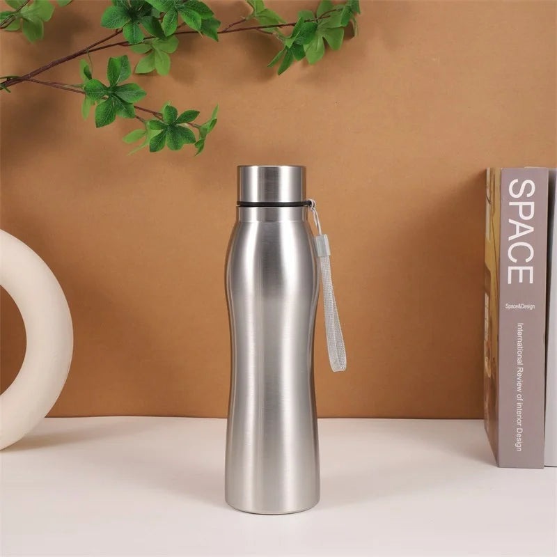 Stainless Steel Sport Bottle Single-Layer Metal Flask Camping Sports Gym