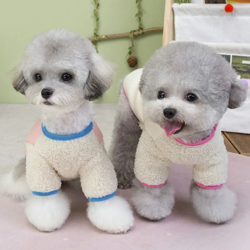 Dog Clothes Winter Fleece Warm Hoodies Coat Puppy Clothing Small Medium Dog Apparel