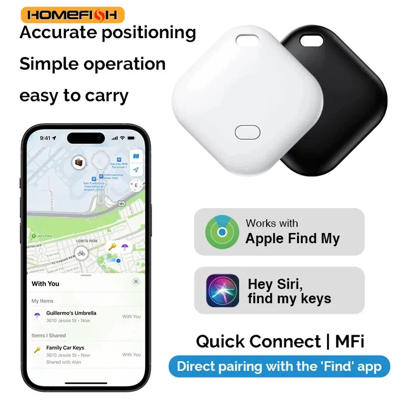 Apple Find My Device Tracker IOS Mini GPS Tracker Locator For Children Pets, Keys