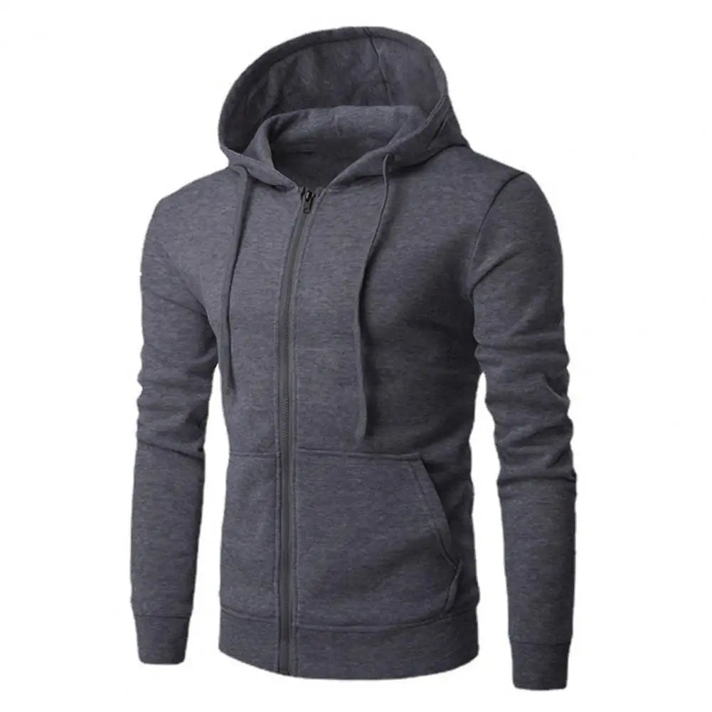 AutumnWear Men Zip Hoodie Sweatshirt Slim Fit - Zipper