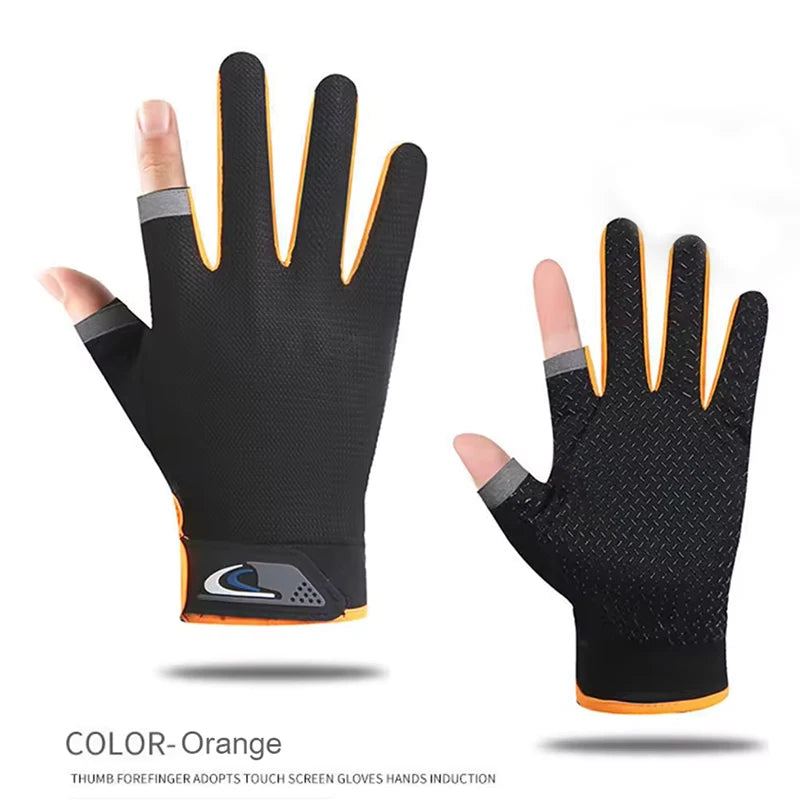AquaGuard Summer Fishing Gloves - Anti Slip Sun Proof