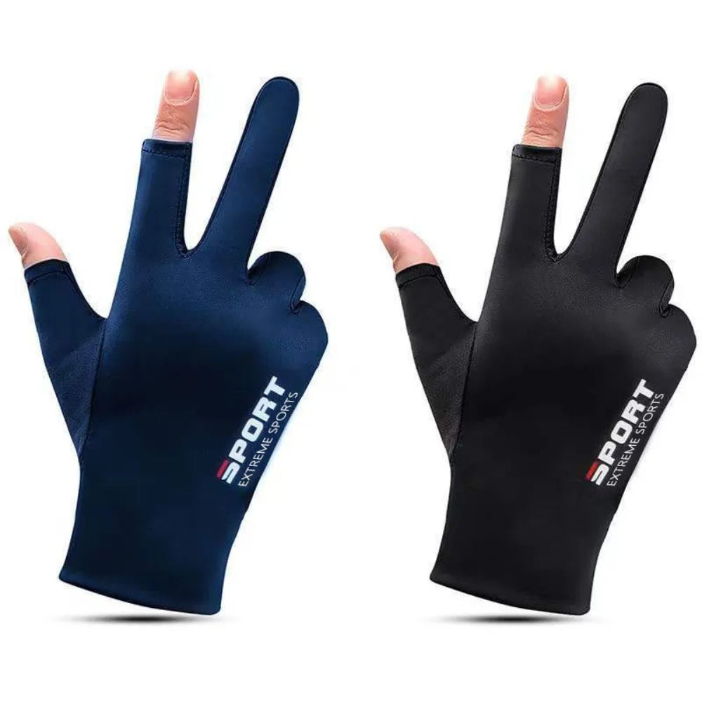 Ice Silk Half Finger Cycling Gloves - High Elastic Comfort
