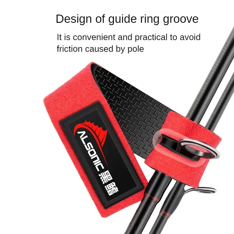 Keep Your Fishing Rod Safe High Elasticity Tape Protective Sleeve for Lure Fishing Rod with Aquarium Design