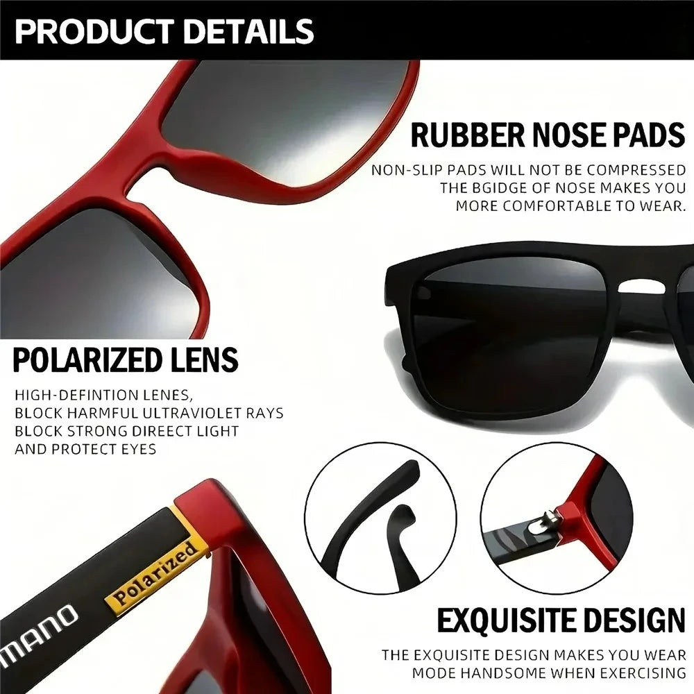2025 Square Polarized UV400 Sunglasses for Men and Women Outdoors