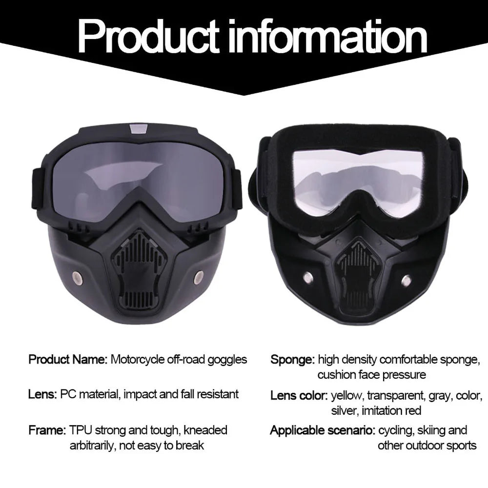 TrailGuard Dustproof Motocross Goggles - Breathable Fit
