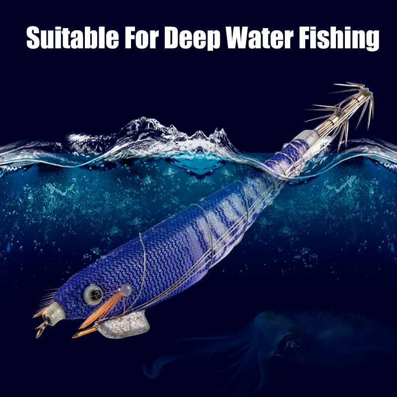 LeyDun Luminous Squid Jig Set - Glow Night Fishing Lures