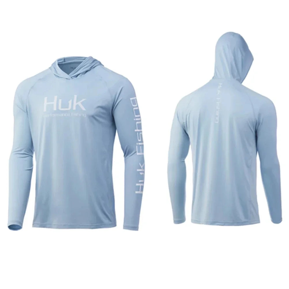 HUK Hooded Fishing Shirt Camouflage - UV Protection