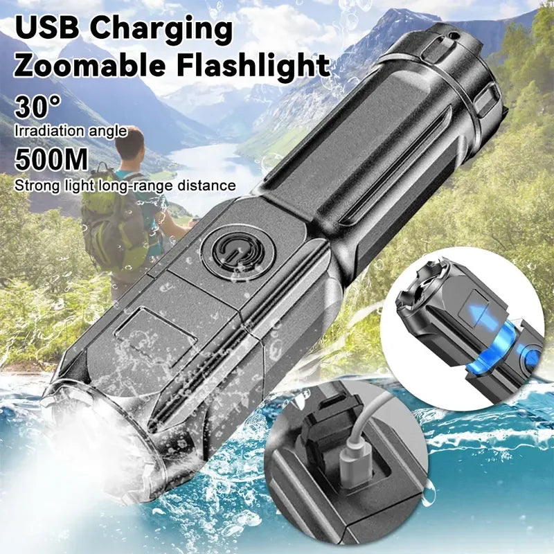 Choice LED Flashlight - USB Rechargeable Waterproof