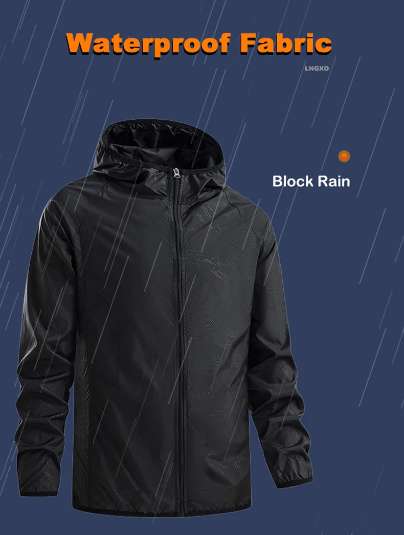 LNGXO Waterproof Hiking Jacket - Sun Protection For Trails
