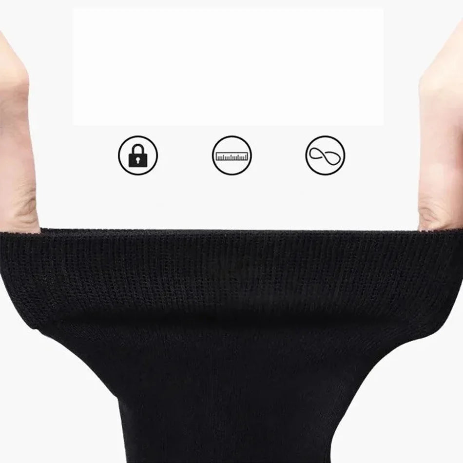 10 Pairs Men's Cotton Socks Black Business Men Socks Soft Breathable Plus Size 38-47
