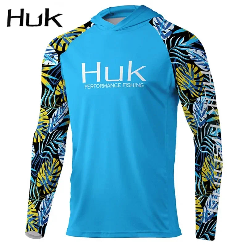 New Gear Mens Fishing Hooded Shirts - High Performance