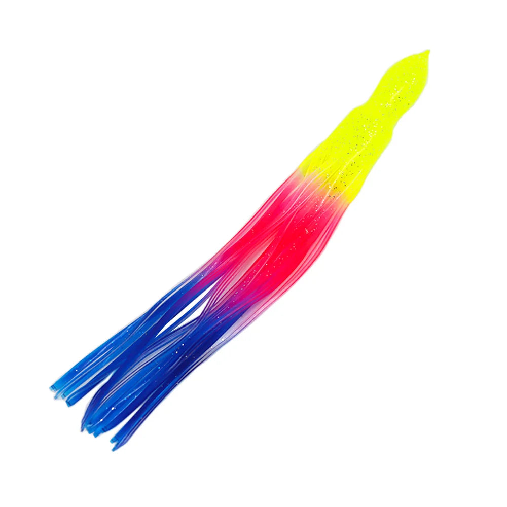 12” Tuna Big Game Marlin Skirts Tuna Trolling Squid Lures Rubber PVC Fishing Trolling Lure Replacement Octopus Skirts
