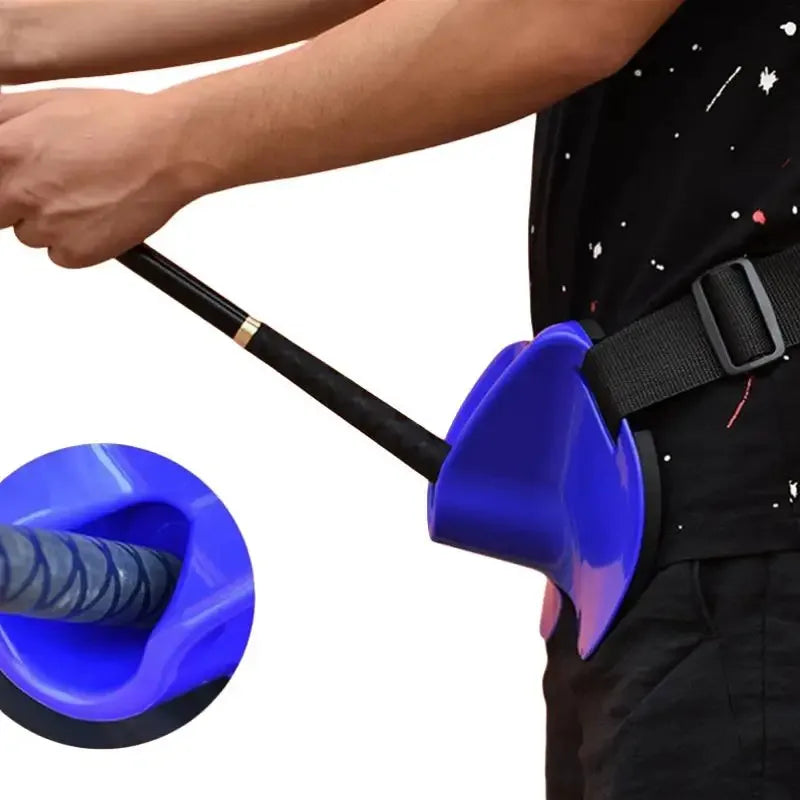 1pc Durable Fishing Fighting Belt Quality Fish Rod Holder Adjustable Belt Waist Rod Holder Boat Fishing Accessories