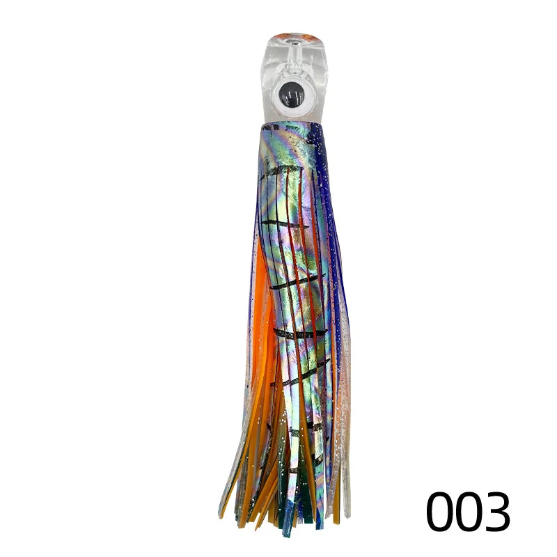 16cm/25cm Trolling Skirt Lures Marlin Tuna Dolphin Deep Sea Fishing Lure, Acrylic Octopus Soft , Resin Sea Fishing Lure