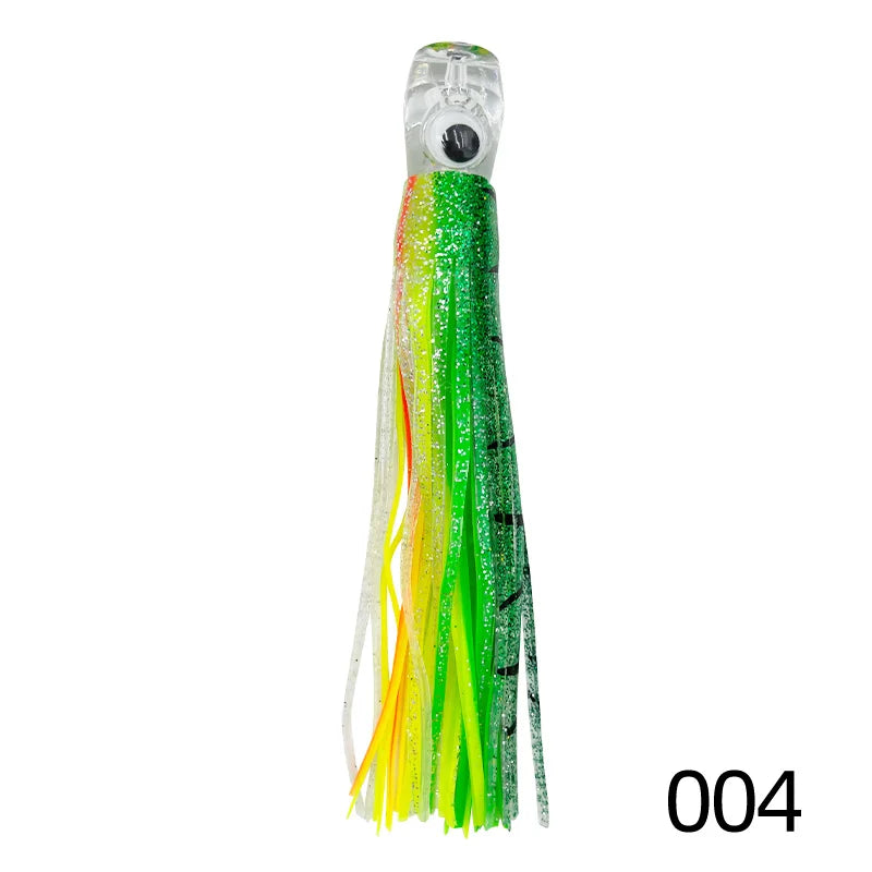 16cm/25cm Trolling Skirt Lures Marlin Tuna Dolphin Deep Sea Fishing Lure, Acrylic Octopus Soft , Resin Sea Fishing Lure